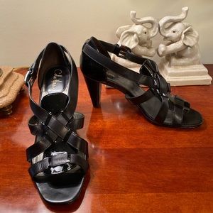Cole Haan black leather high heels Size 11